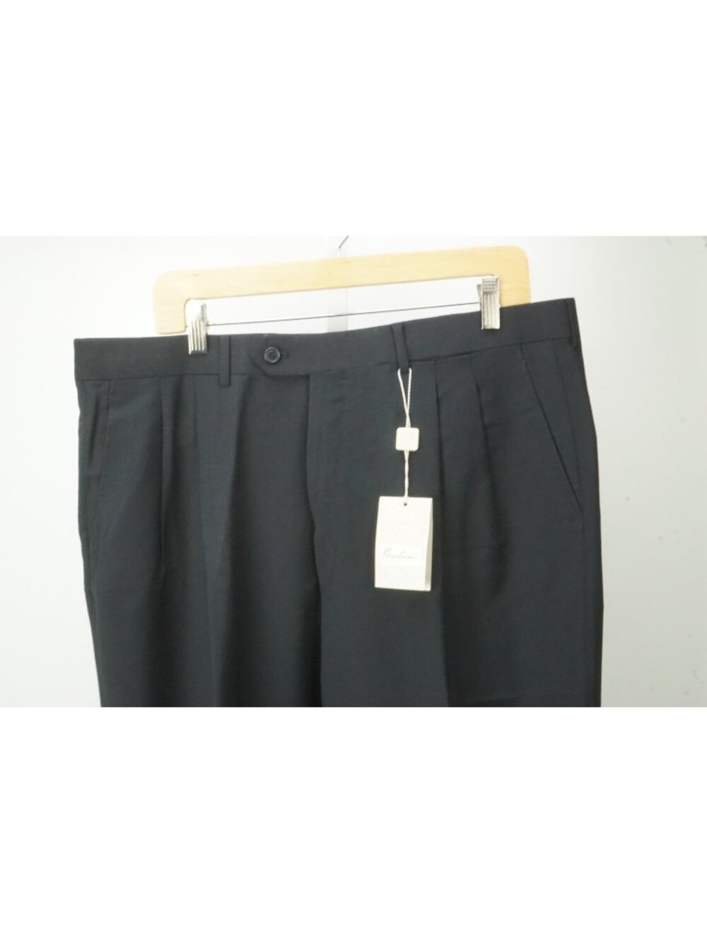 Corneliani Lem Dark Blue 100% Wool Mens Dress Pants Sz 56 EU BRAND NEW
